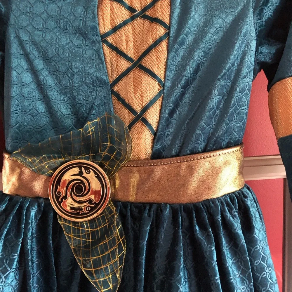 Disney Teal and Gold Princess Dress Costume